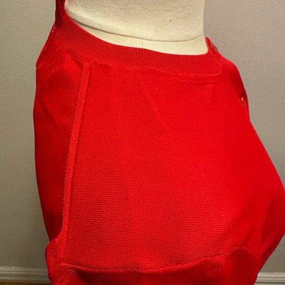 NWT Marc Jacobs long sleeve crew neck cardigan with logo in True Red - Picture 6 of 13